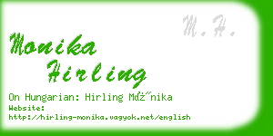 monika hirling business card